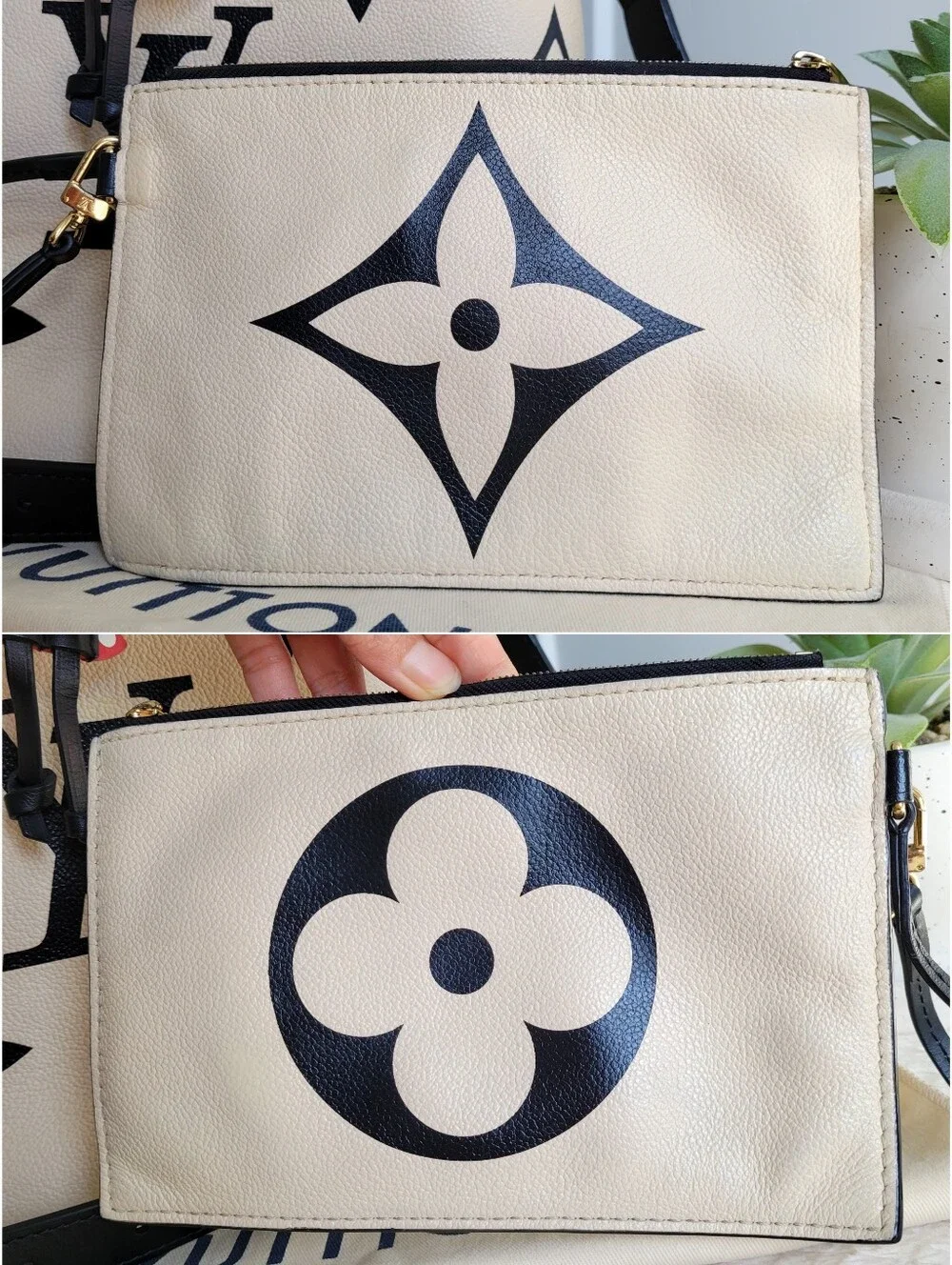 💕LIMITED Edition Louis Vuitton Neo Crafty Giant Noe Ivory Creme Black Empreinte